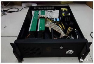 An overview of a meticulously repaired mining rig, highlighting enhanced components for better Bitcoin mining